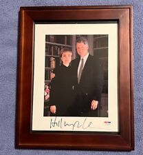 Hillary Clinton  Signed 8x10 Photo with Bill  PSA/DNA COA - 1st Lady White House picture