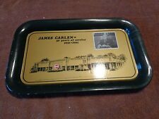 rare vintage COKE JAMES CARLEN 50 YEARS SERVICE TIN LITHO TRAY COOKEVILLE TN E5 picture
