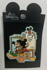 3D Artist Mickey Painting Walt Disney Retired Trading Pin 2001 Norman Rockwell picture