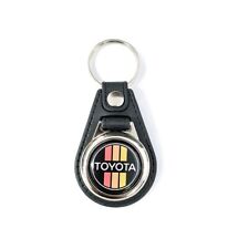 Toyota Key Fob Chain Leather Vintage Look FJ40 Celica Corolla Land Cruiser NEW  picture