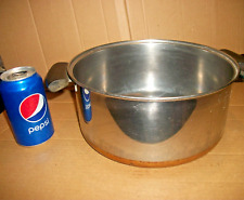 Vintage Revere Ware 6 Quart? Stainless Steel Stock Pot/Dutch Oven NO LID picture