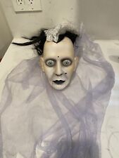 Halloween Prop Gemmy Donna The Dead Head Working Condition ￼Vintages picture