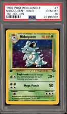 1999 Pokemon Jungle 1st Edition Nidoqueen Holo 7/64 PSA 10 Gem Mint picture