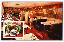 c1950's Mr. Steak Restaurant Dining Room Costa Mesa California CA Postcard picture
