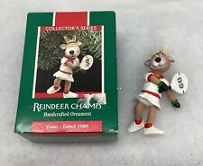 VTG Hallmark Keepsake Ornament Reindeer Champs Vixen Tennis Pre-owned IOB picture