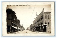 1912 View Of Main Street North Anderson Indiana IN RPPC Photo Antique Postcard picture
