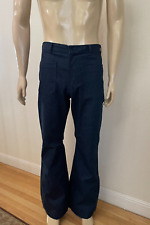 UNISSUED US NAVY DENIM UTILITY TROUSERS FLARED BELLBOTTOM DUNGAREES 30 XL  (NWT) picture