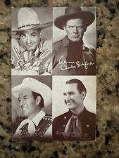 Arcade Card Postcard Western 4 in 1 Charles Bickford Vtg (22F) picture