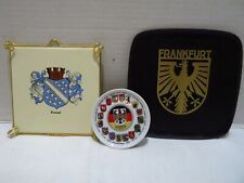 VTG GERMAN COLLECTABLES FRANKFURT, KASSEL, GERMAN TOWNS LOT OF 3 PIECES picture