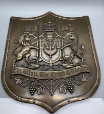 Dickson’s Christian Coat of Arms Wall Hanging Shield 12” Antiqued Bronzed Resin picture