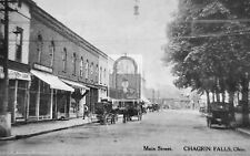 Main Street View Chagrin Falls Ohio OH Reprint Postcard picture