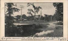 1905 Brimfield,MA Lincoln Bridge Hampden County Massachusetts Postcard 1c stamp picture