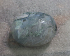MOSS AGATE PALMSTONE 2.16 X 1.68 INCHES/ 77.3 GRAMS picture