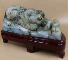Certified Natural green（Grade A）jade jadeite The bear statue 193045a 雄霸天下 picture