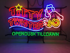 Open Dusk Till Dawn Artwork Neon Light Sign Bar Club Garage Lamp Glass 24