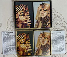 Vintage Congress Playing Cards Cel-U-Tone Finish King Tutankhamen 2 Decks In Box picture