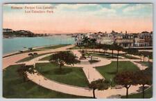 1919 HAVANA HABANA CUBA LUZ CABALLERO PARK ANTIQUE POSTCARD TO HARBORTON VA picture
