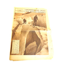 Mountaineers Cross the Rugged Olympics Rorogravure Seattle Sunday Times 9-9-1951 picture