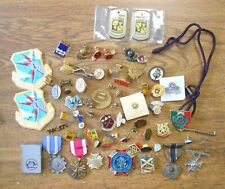 60pc VFW US Military &ROTC Zippo Lighter Medal Patches Pin Sterling Sharpshooter picture