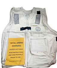 U.S. navy Life Preserve vest  for deck crew Size M White military No cylinder picture