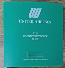 United Airlines B-727 Aircraft Reference Guide - Rare picture