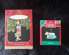 Joy Mice Mouse Christmas Vintage Hallmark Keepsake And Miniature Ornaments Two picture