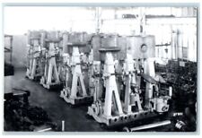c1950's 1919 US Marine Navy Ship Engine Room Interior View RPPC Photo Postcard picture