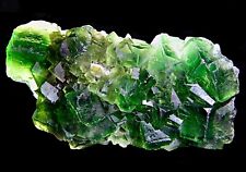 WOW Huge Particle (1.63 LBS) EMERALD Green “PHANTOM” FLUORITE + CALCITE picture