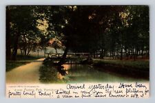 Harrisburg PA-Pennsylvania, Paxtang Park Stream & Bridge Vintage c1908  Postcard picture