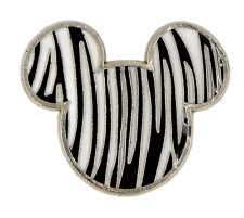 Mickey Mouse Head Icons Zebra Print Individual Disney Park Trading Pin ~ New picture