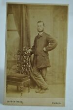 Antique CDV Photo of Victorian Dressed Man Lauder Bro. Photographers Dublin picture