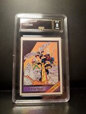 GMA 8, 1987 COMIC IMAGES MARVEL UNIVERSE SERIES 1 X-FACTOR #1, 1st card, rare picture