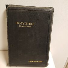 Vintage Holy Bible Concordance KJV Red Letter Edition Zipper World Small picture