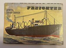 1955 Topps Rails & Sails #161 Freighter SHORT-PRINT 3 - VG  Boats Ships Trains picture