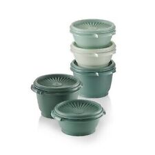 Tupperware Servalier Bowls 5pk 10oz & 20oz RARE SHADES OF GREEN SAGE / FOREST picture