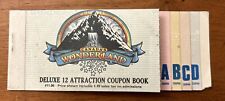 CANADA’s WONDERLAND 12 DELUXE ATTRACTION COUPON BOOK TICKETS A B C D 1980’s picture