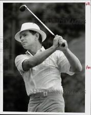 1989 Press Photo Bruce Crampton tees off at Lafayette Country Club's PGA tourney picture