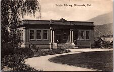 Postcard Public Library in Monrovia, California picture