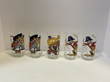 McDonald’s 1977 McDonaldland Action Series Lot Set 5 Drinking Glasses 16oz picture