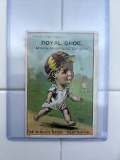 Victorian Baseball Theme Advertising Ephemera Trade Card Postcard Baby Bunting picture