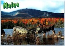 Postcard Baxter State Park Mount Katahdin Range from Sandy Stream Pond Maine USA picture