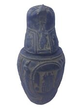 UNIQUE ANTIQUE ANCIENT EGYPTIAN Statue Canopic Jar Falcon Symbol Scarab Protect picture