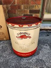 Vintage Mobil Oil Can 5 Gallon Wood Handle GARGOYLE SOCONY Gas Station picture