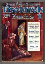 Five Novels Monthly Mar 1928 Pulp Nels Leroy Jorgensen; Katharine Metcalf Roof picture