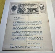 ATQ Nestle’s Food  Co. Letterhead Advertising Letter To New Mothers 1914 NYC picture