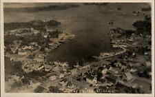 Greenville ME Aerial View c1920s-30s Real Photo Postcard picture
