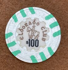 Eldorado Gardena CA $100 Casino Chip Paulson H&C picture