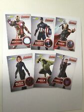 Marvel Avengers movie Subway Sandwich limited issued 6 cards set 2015 picture