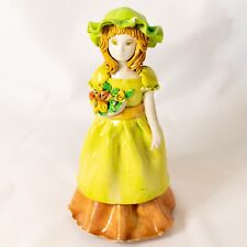 antique Rare Japan Cute girl paper clay doll Only one handmade in the world picture