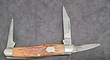 Vintage Camillus New York USA 3 Blade Pocket Knife #64 picture